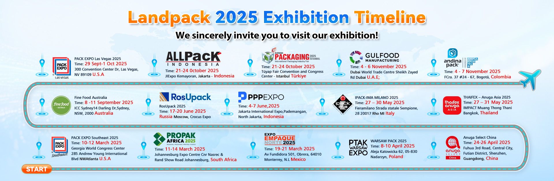 Landpack Exhibition Plan in 2025