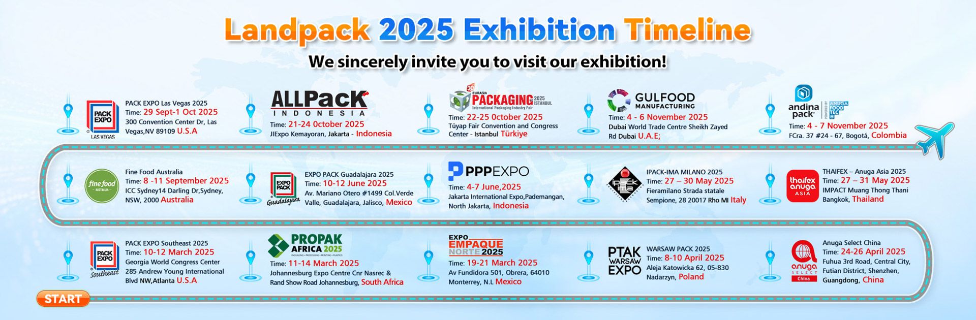 Landpack Exhibition Plan in 2025