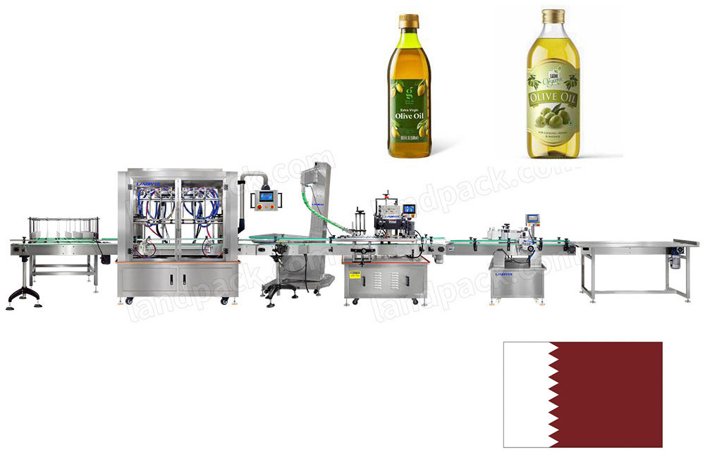 Automatic Olive Oil Liquid Filling Machine For Qatar Customer