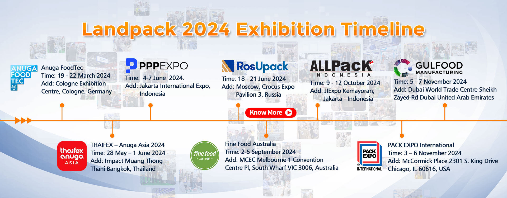 Landpack 2024 Exhibition Timeline - Where Will We Meet?