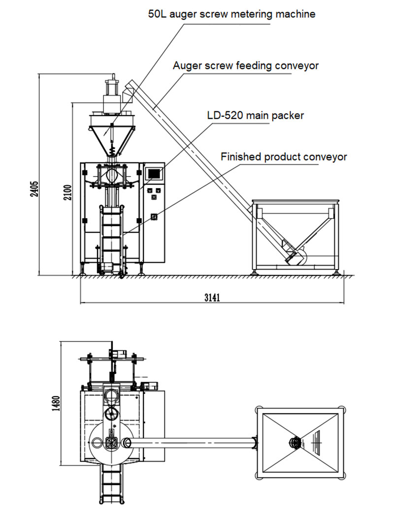 milk powder pouch packing machine