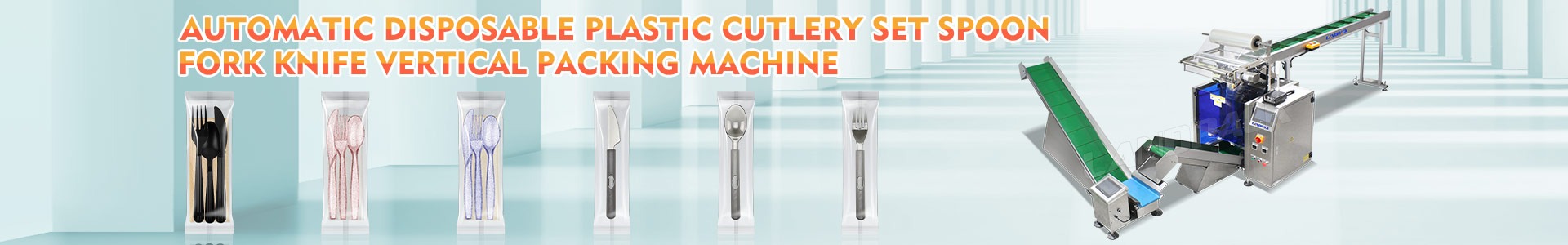 plastic cutlery packaging machine