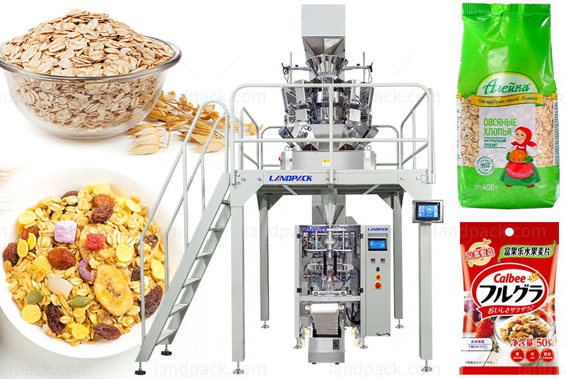 Automatic Vertical Oatmeal Grain Form Filling Sealing Packaging Machine