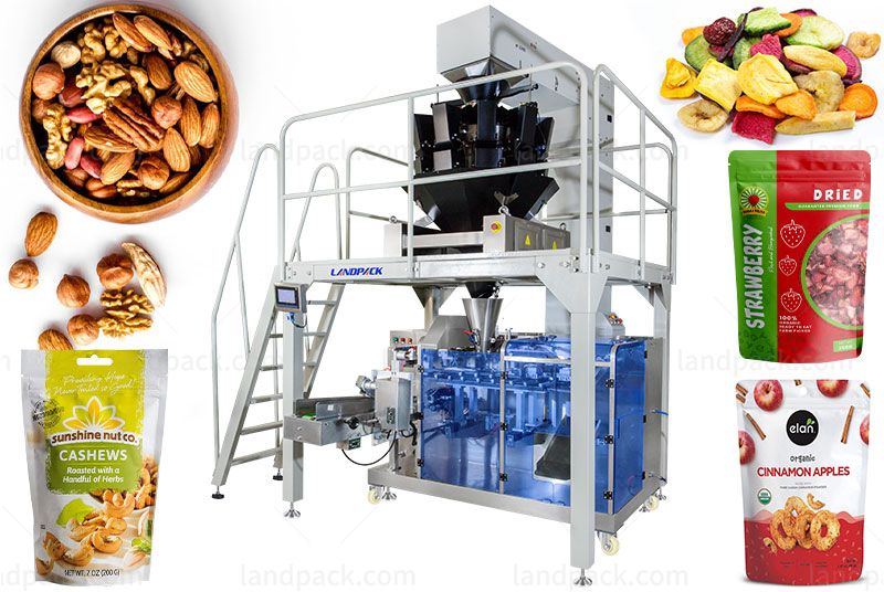 Automatic Dried Apples Dried Fruit Premade Pouch Weighing Packing Machine