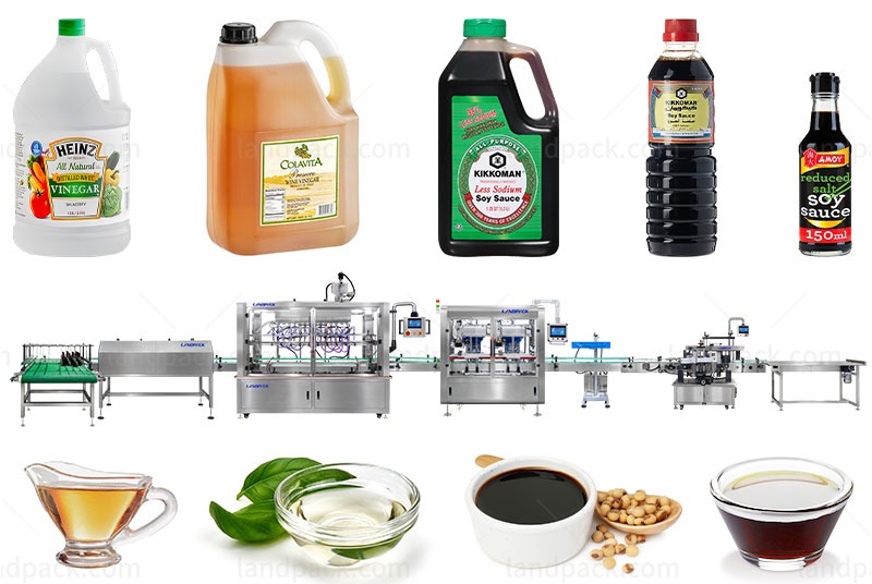 Full Automatic Liquid Soy Sauce Bottle Filling Machine Line