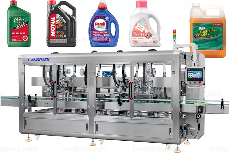 High Speed Automatic 8 head Liquid Bottle Tracking Filling Machine