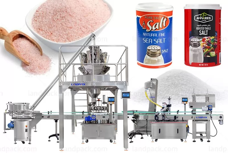 Automatic Millet White Sugar Salt Bottle Rotary Filling Line Machine