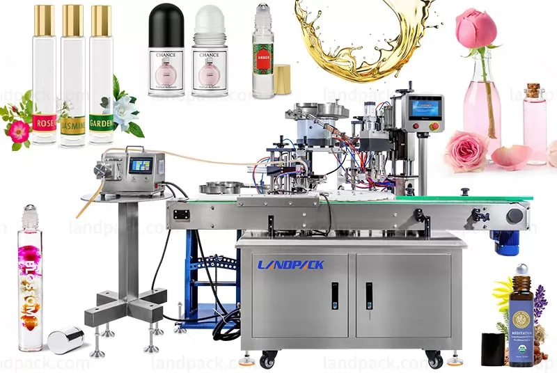 Auto Single Head Liquid Essential Oil Perfume Bottle Filling Capping Machine