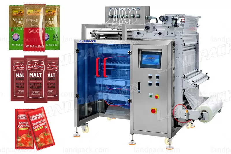 Automatic Multi Lanes Soy Sauce Sachet Filling Sealing Packing Machine