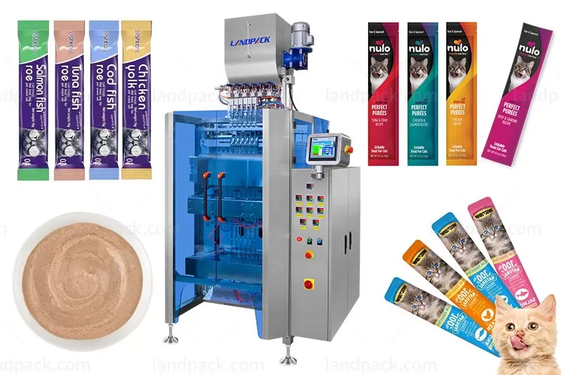 High Precision Multilane Cat Strip Pet Food Stick Filling Sealing Machine