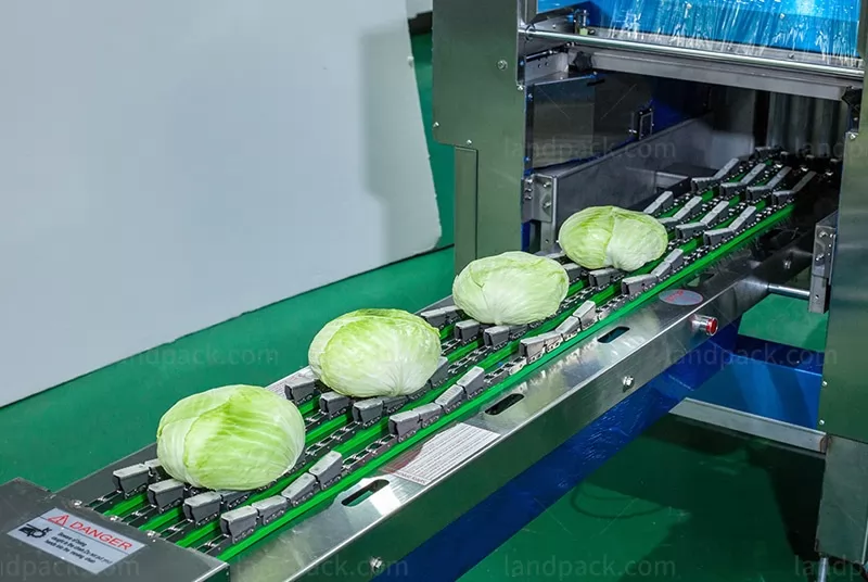 vegtable cling film packing machine