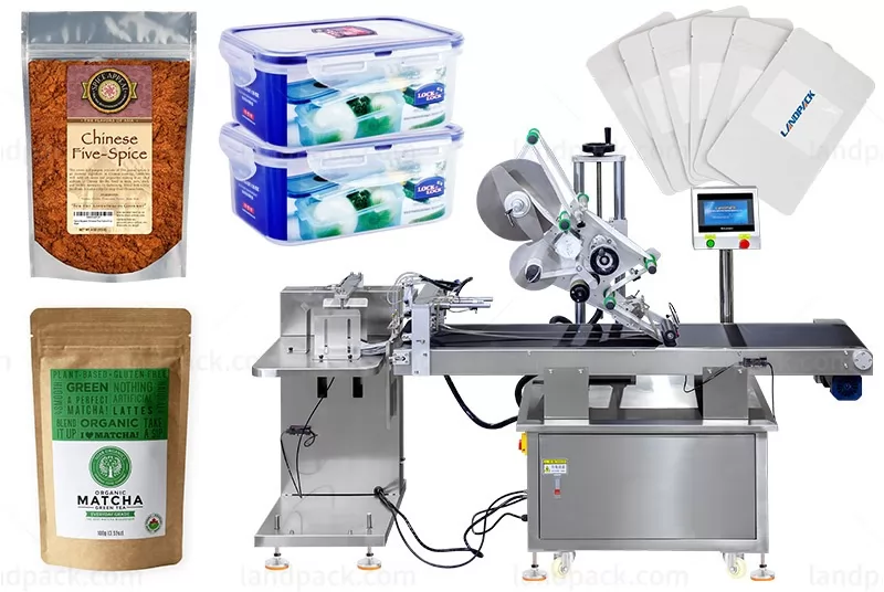 Automatic Premade Pouch Doypack Sticker Labeling Machine