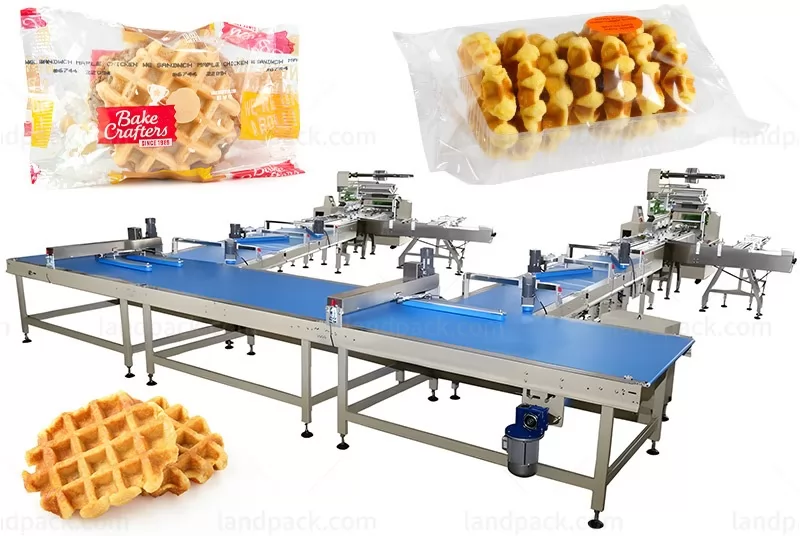 Automatic Wheat Bread Feeding Flow Pillow Type Wrapping Packing Line