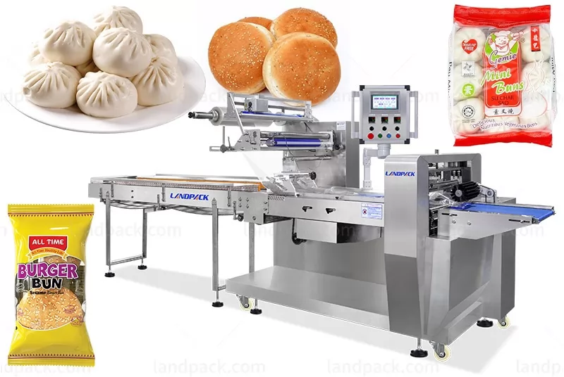 Automatic Bun Bread Flow Packaging Machine Horizontal Flow Wrap Machine LP-600