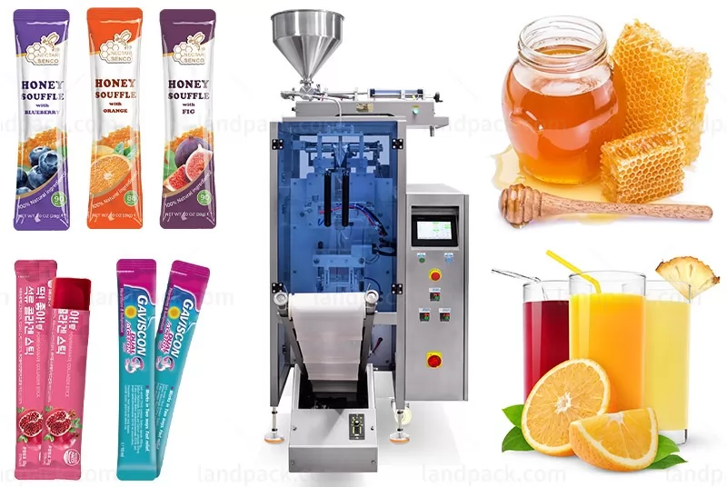 Single Lane Energy Liquid Piston Pump Stick Packaging Machine