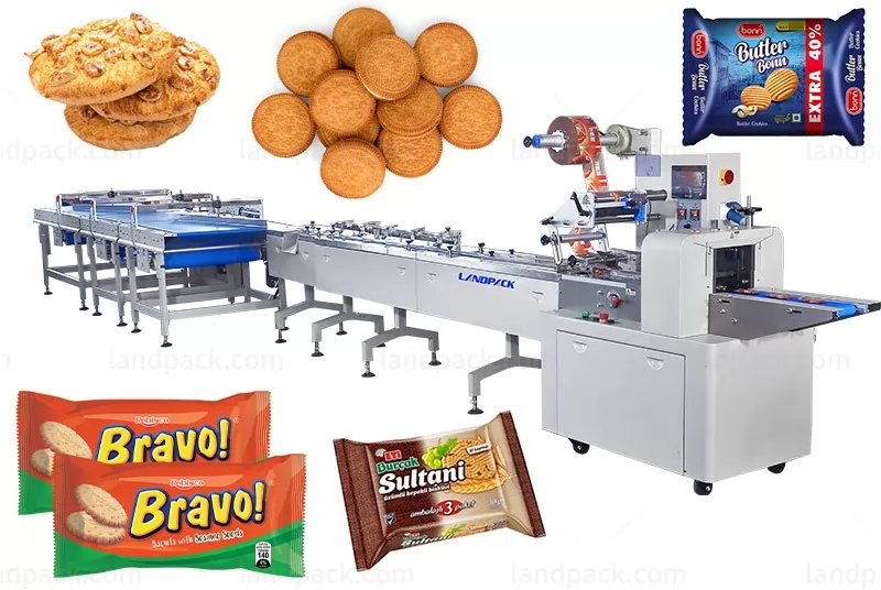 Automatic Biscuit Production Packaging Line Bakery Biscuit Feeding Sorting System