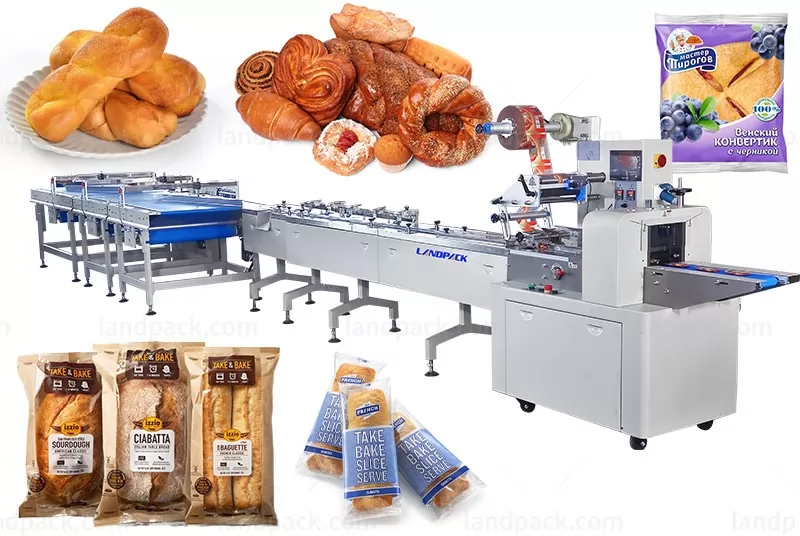 Automatic Bakery Bread Production Feeding Sorting Packaging Line System