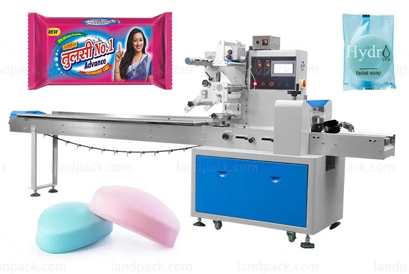 Automatic Feeding Film Bag Making Toilet Soap Flow Packing Machine