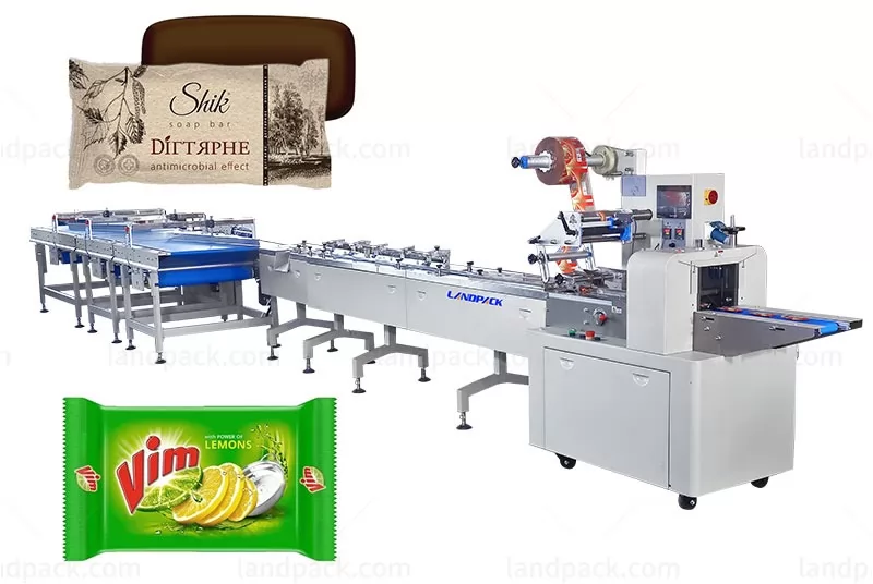 Automatic Soap Packaging Line Toilet Soap Laundry Soap Feeding Packing Machine Line