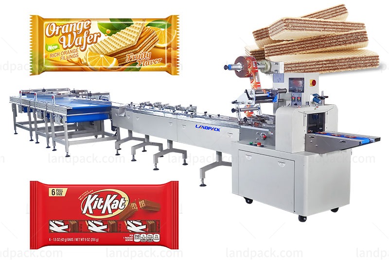 High Speed Automatic Wafer Cheese Stick Feeding Sorting Production Packaging Machine Line