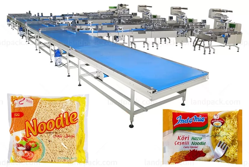 Fully Automatic Instant Noodle Pasta Flow Pillow Bag Horizontal Packing Machine