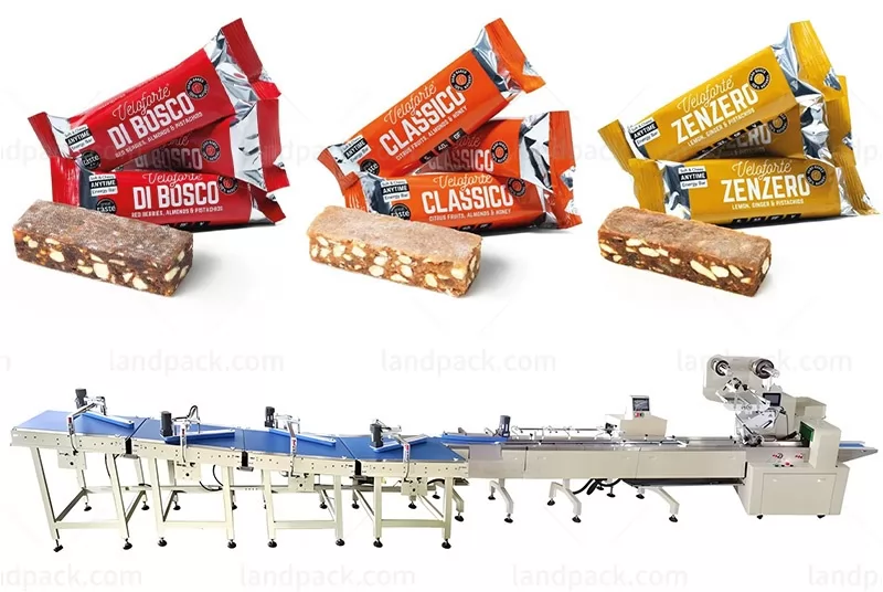 Automatic Candy Toffee Flow Feeding Line Caramel Wrapping Packing Machine