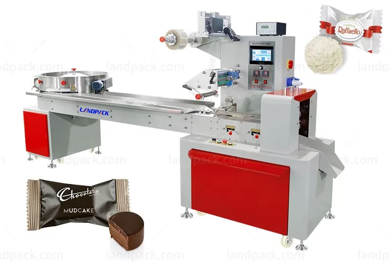 Automatic Horizontal Wrapping Flow Pack Packing Machine Chocolate Candy Pillow Type Packaging Machine