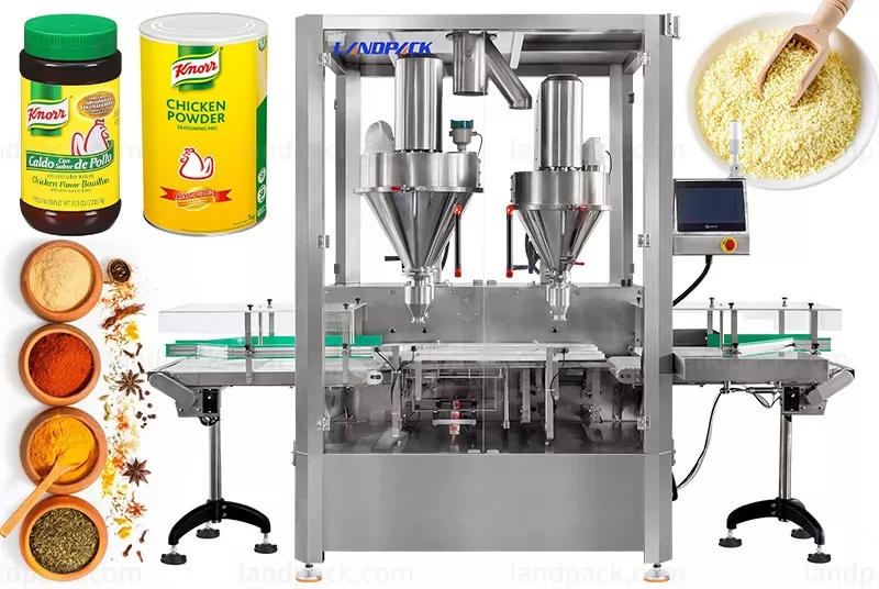 High Speed 4 Heads Powder Filling Machine with Weight Checker