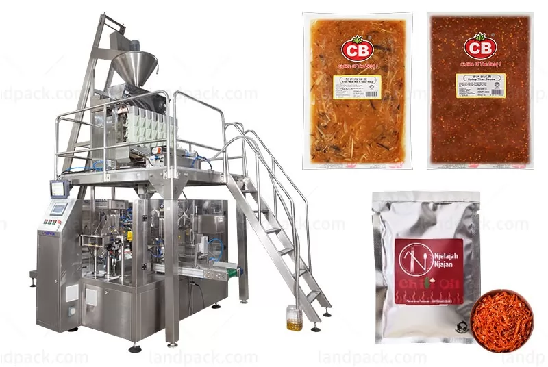 Multi-Function Pickle Chili Sauce Retort Pouch Doypack Packing Machine