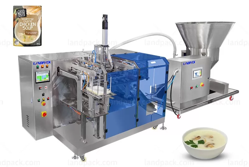 Automatic Minced Meat Tuna Fishes Paste Retort Pouch Bag Packing Machine