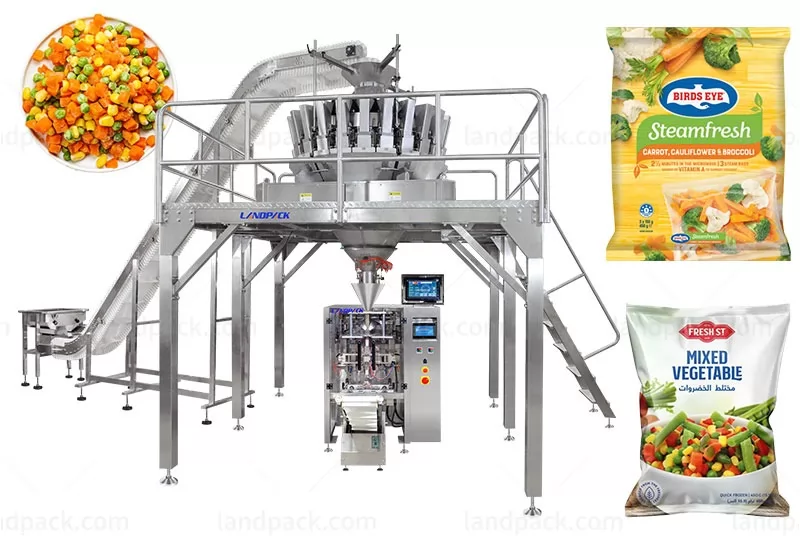 Multi-functional Vegetable Salad Fruit Vertical Pouch Weighing Packaging Machine