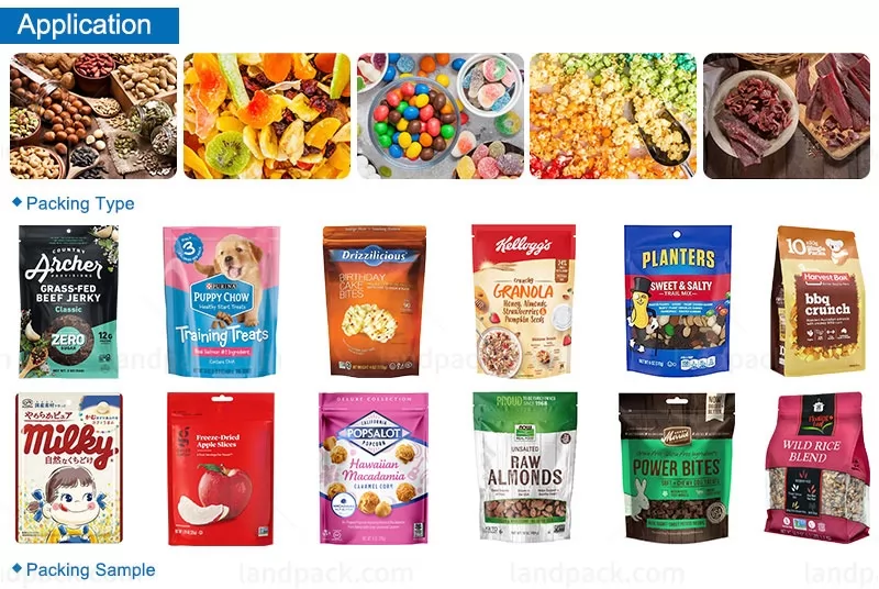 snacks pouch packing machine