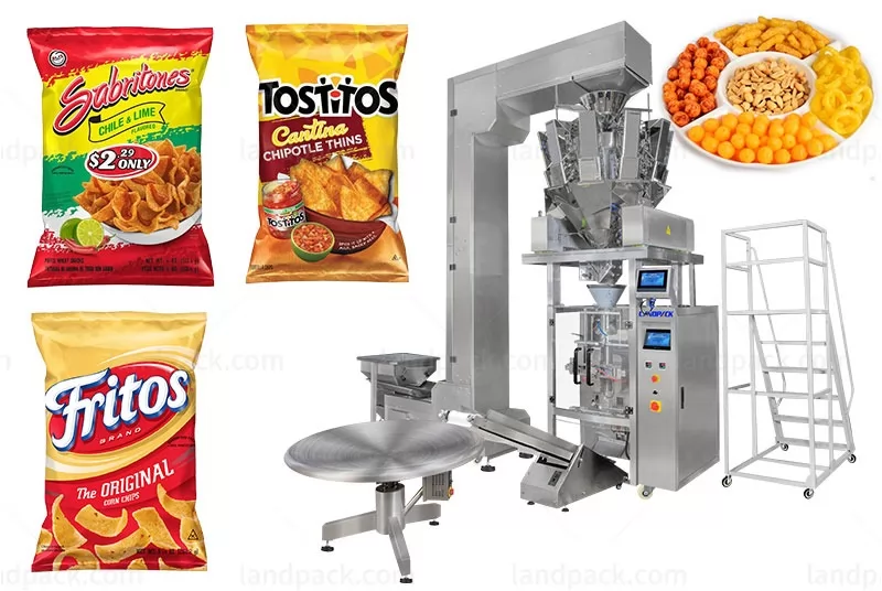 Automatic Snacks Puffed Food Back Sealing Bag Pouch Packing Machine