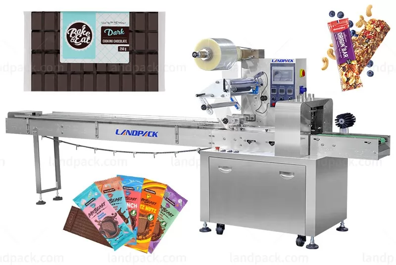 Automatic Chocolate Block Bar Cube Wrapping Packing Machine