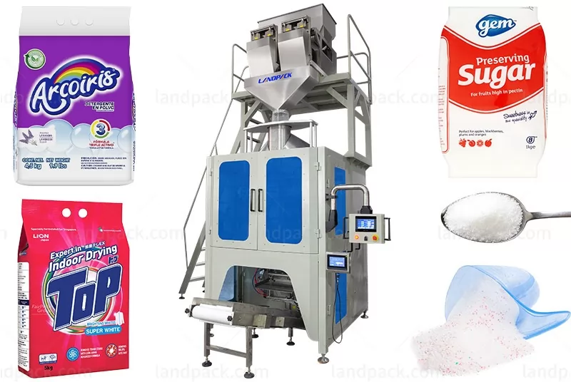 Automatic Detergent Washing Powder Gusset Bag Pouch Packing Machine