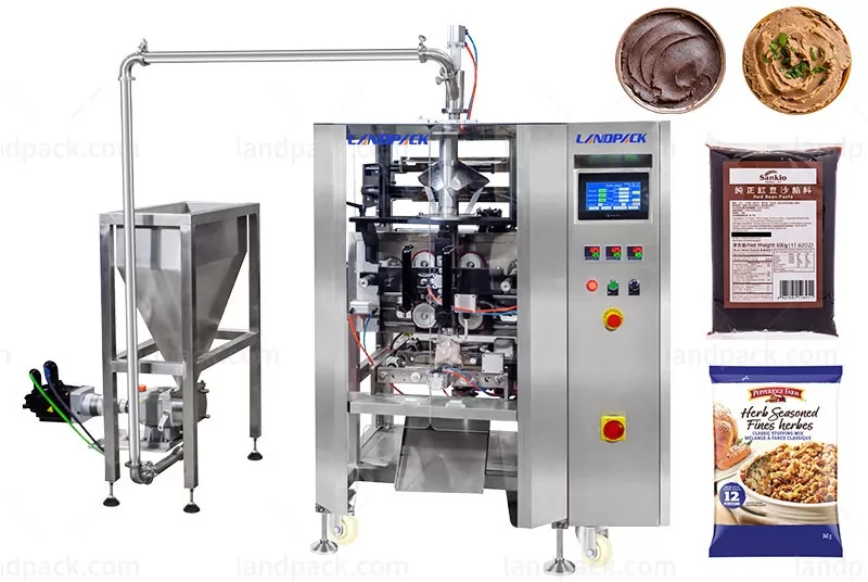 Automatic Meat Paste Thick Sauce Vertical Form Filling Sealing Packaging Machine