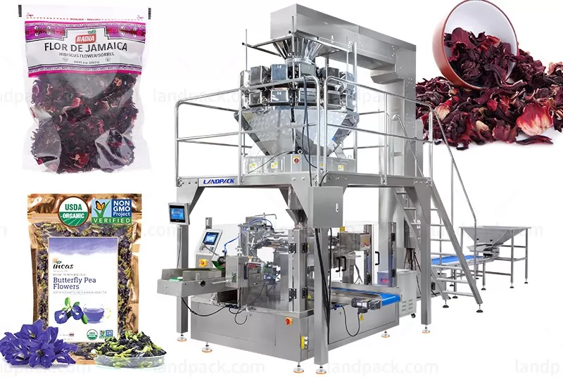 High Speed Automatic Dry Flower Dry Chili Rotary Doypack Packaging Machine