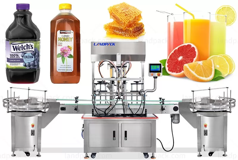 Automatic Fruit Juice Beverage Bottled Liquid Filling Machine