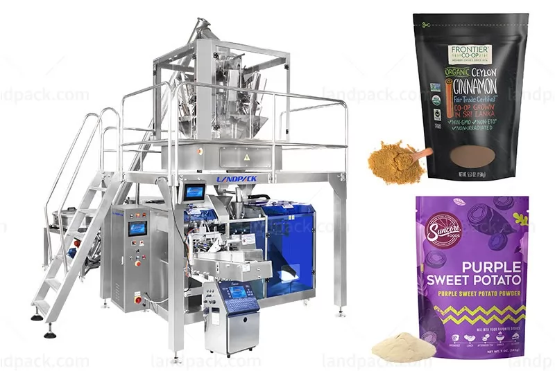 Automatic Horizontal Potato Powder Mixing Weighing Doypack Packing Machine