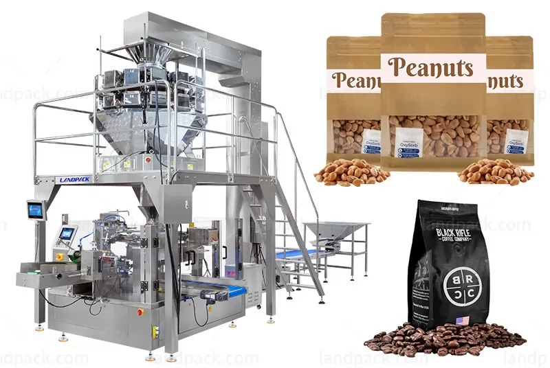 High Speed  Dry Food M-Shape Pouch Rotary Doypack Packaging Machine