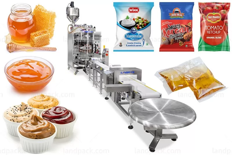 Automatic Honey Packing Machine With Weight Detector And Metal Detector