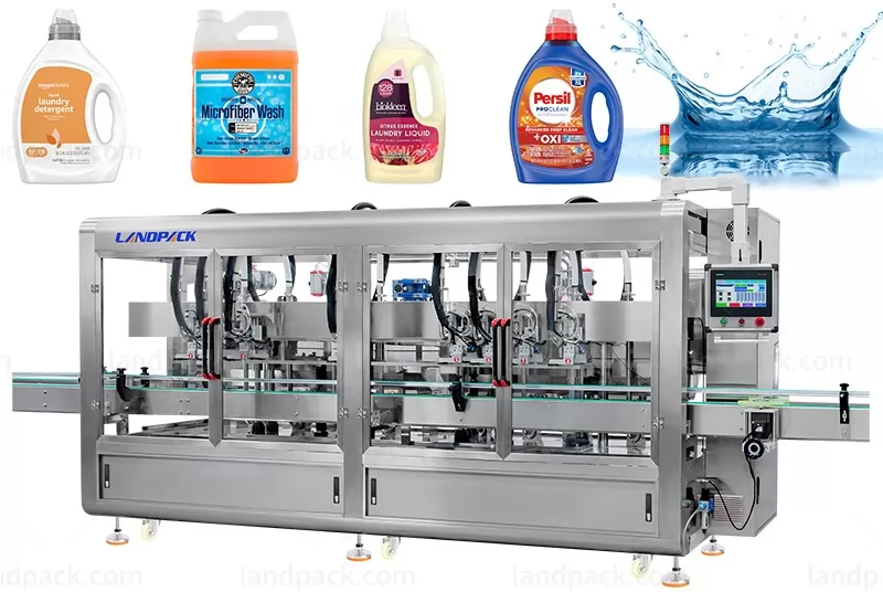 1L 5L Automatic Liquid Soap 8 Heads Tracking Bottle Filling Machine