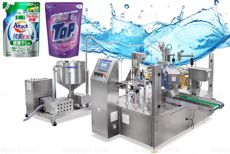 Multi-Function Laundry Detergent Rotary Pouch Filling Packing Machine