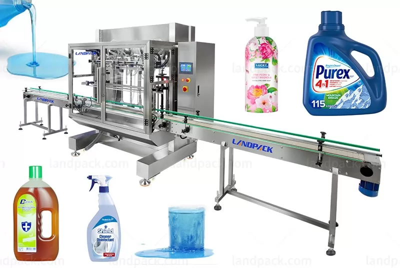 Automatic Foaming Liquid Detergent Soap Bottle Filling Machine