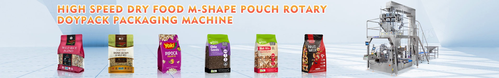 m shape pouch packing machine