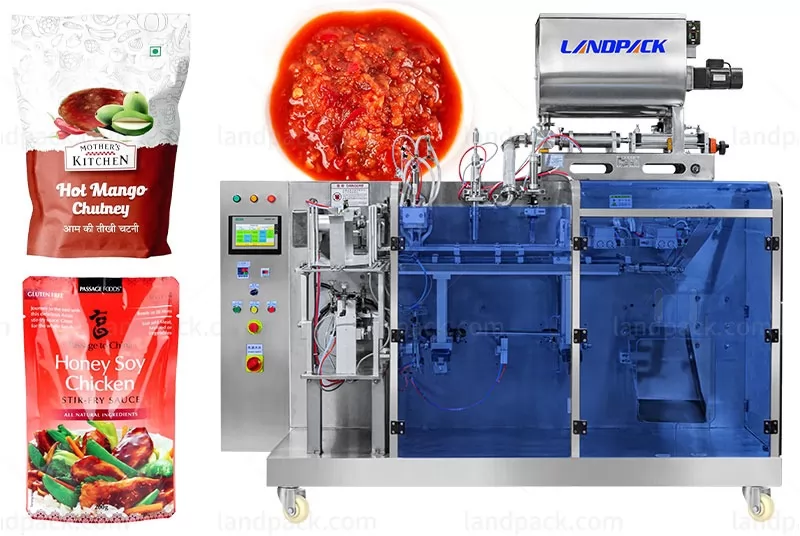 Automatic Horizontal Chutney Packing Machine Premade Pouch Filling Sealing Machine