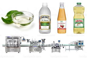 Vinegar Filling Machine | Automatic Liquid Bottle Filling Capping Labeling Shrinking Line