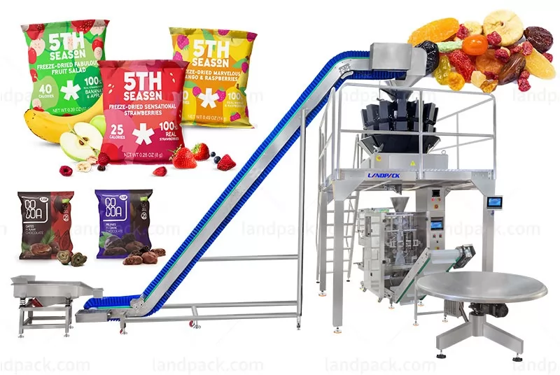 Automatic Dried Fruit Dates Vertical Pouch Weighing Filling Packaging Machine