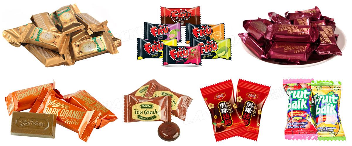 High Speed Automatic Feeding Packaging Machines Pillow Flow Pack Line Chocolate Candy Wrapping Machine