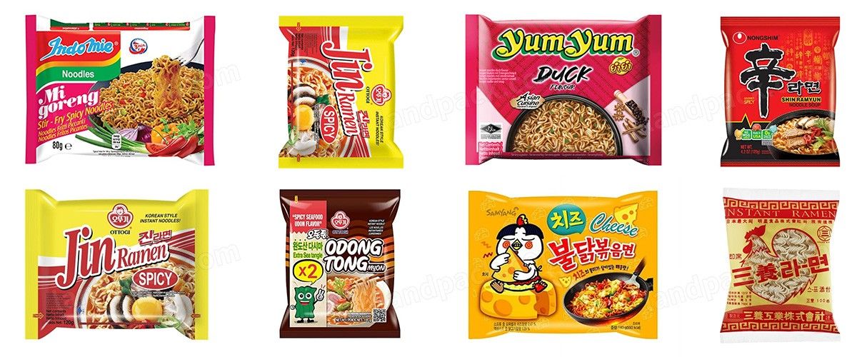 High Speed Instant Noodles Packing Machine Horizontal Noodles Flow Pack Feeding Packing Line